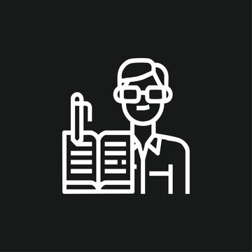 Editor logo icon flat vector design