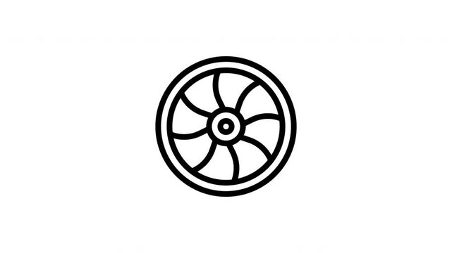 jet engine animated icon