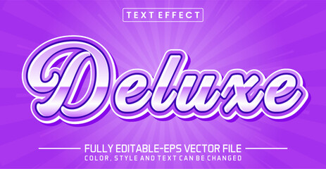 Deluxe font Text effect editable