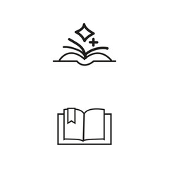 Fototapeta premium set of book icon design illustration