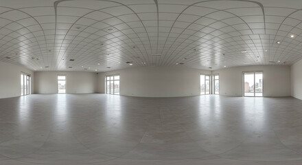 Fototapeta premium Spacious Empty Room with Modern Design and Natural Light Interior