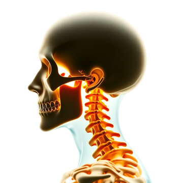 vertebre cervicali con dischi e nervi