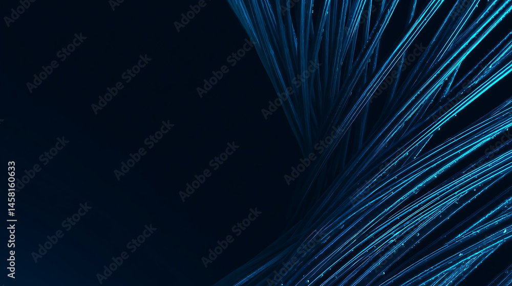 Poster Abstract background design with blue lines as a header