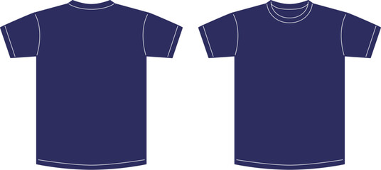 Tシャツ　紺　ネイビー　青 © mariko sato