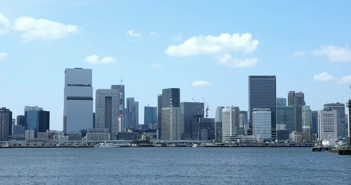 (東京都-風景４K)東京ベイエリア風景２