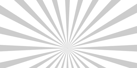 Light grey gradient Sunburst background. Geometric abstract white and gray cartoon, poster wallpaper. Abstract white sun rays sunburst backdrop background.