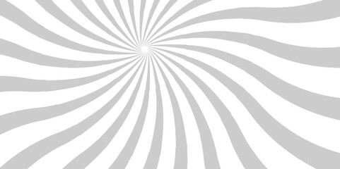 Light grey gradient Sunburst background. Geometric abstract white and gray cartoon, poster wallpaper. Abstract white sun rays sunburst backdrop background.