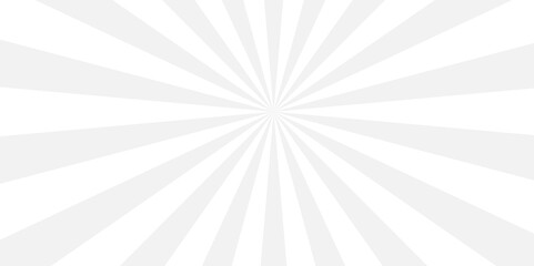 Light grey gradient Sunburst background. Geometric abstract white and gray cartoon, poster wallpaper. Abstract white sun rays sunburst backdrop background.
