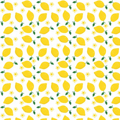lemon seamless pattern illustration art
