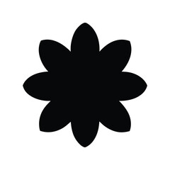 black and white flower