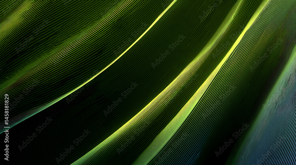 Aufkleber green gradient lines as abstract design