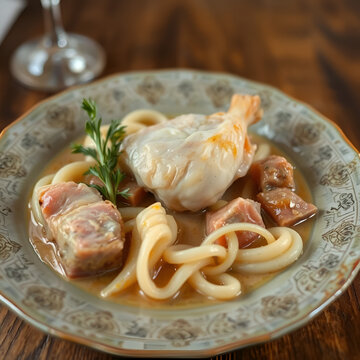 mezzo pollo pulito   e ossa con midollo di bovino per brodo  di carne