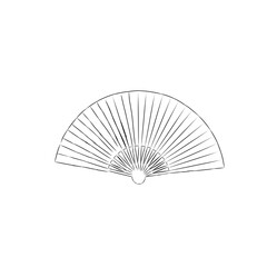 fan isolated on white background