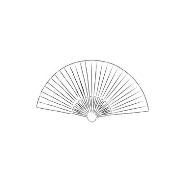 fan isolated on white background