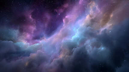 Fototapeta premium Nebula galaxy in universe as astronomy background illustration