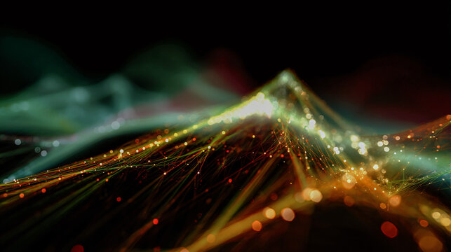 Abstract digital exemplification with light wiz celebrating technology and festivals.