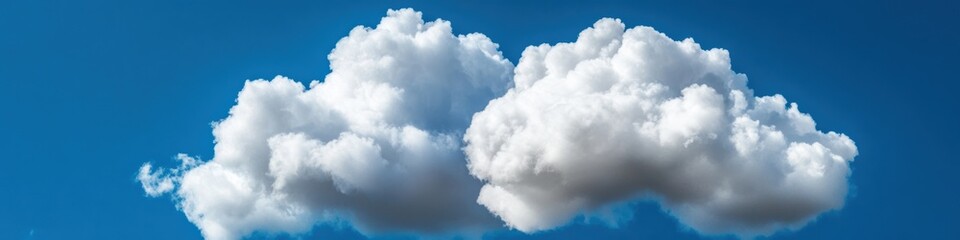 Obraz premium Panorama of cloud array against blue sky nature scene aerial view tranquil environment for stunning visuals