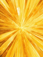 Obraz premium Golden Rays Abstract: A burst of vibrant converging lines create a dazzling sunbeam effect