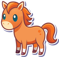 horse cartoon illustration