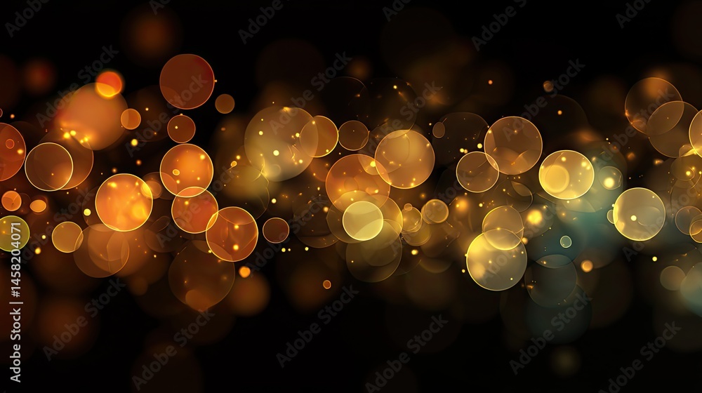 Aufkleber bokeh light effect for business concept design abstract art creation creative environment