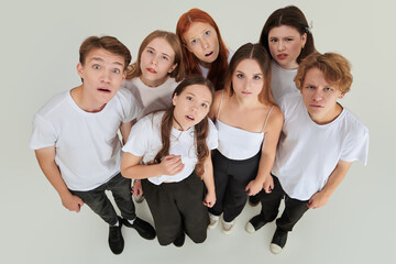 teen group surprise
