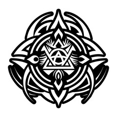 Solid style icon showing jewish symbol