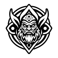 Solid icon depicting jewish mythology character