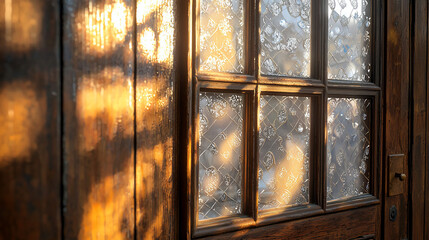 Sunlight on Antique Door