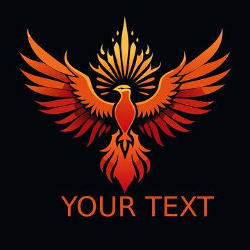 Phoenix bird logo design fiery mythical phoenix bird illustration phoenix rising logo phoenix vector design isolated on transparent background