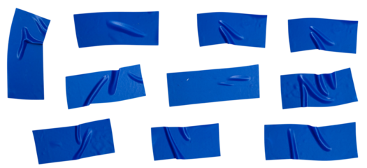 Colorful Duct Tape Strips and Foil Set Illustration for Collage and Decorative Design