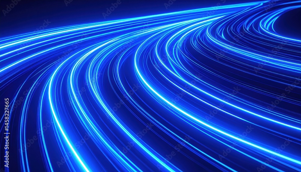 Poster dynamic light trail event abstract background digital art futuristic environment wide angle view con