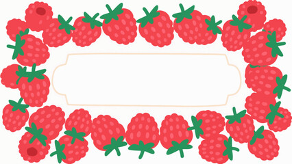 Fruit pattern, fruit vector pattern surrounds the boundary.