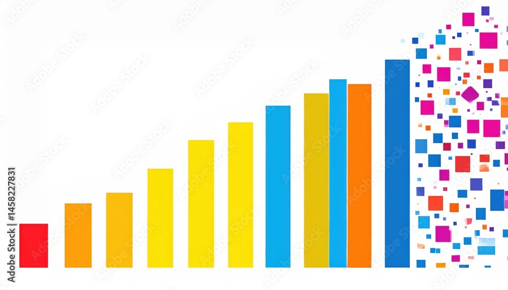 Poster data growth visualization business analysis infographic design digital environment abstract viewpoin