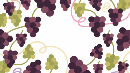 Fruit pattern, fruit vector pattern surrounds the boundary.
