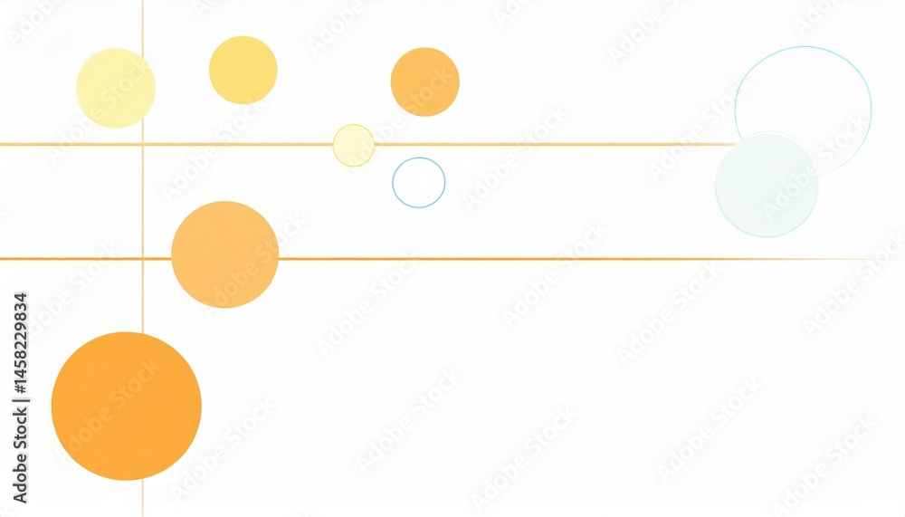 Poster creative abstract design featuring colorful circles digital art modern environment minimalist viewpo
