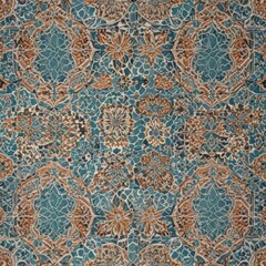 Abstract Moroccan tile pattern, flat outline style, islamic, traditional