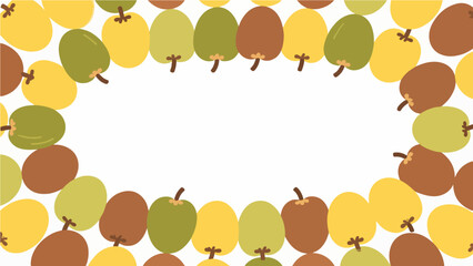 Fruit pattern, fruit vector pattern surrounds the boundary.