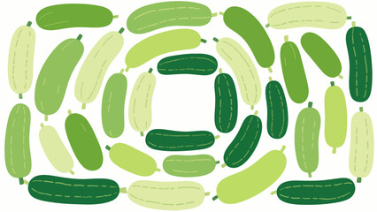 Fruit pattern, fruit vector pattern surrounds the boundary.