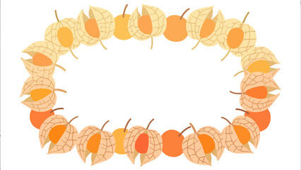 Fruit pattern, fruit vector pattern surrounds the boundary.