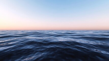 Tranquil ocean sunset calm water pastel sky nature background