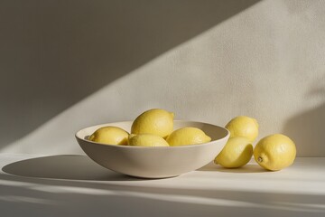 Lemons in a Bowl - A Still Life Masterpiece