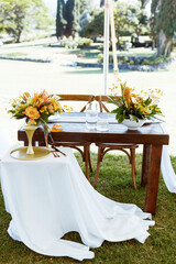 Romantic Wedding Reception Sweetheart Table