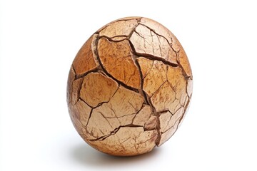 Cracked Earth Sphere: A Visual Representation of Environmental Damage
