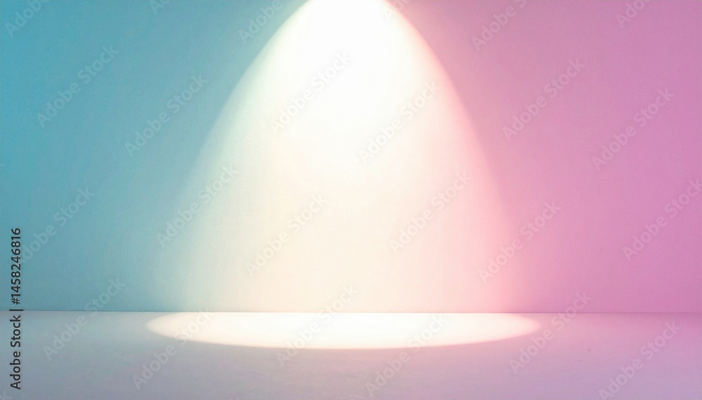 Poster illuminate your space dynamic light display modern studio digital artwork minimalistic design aesthe