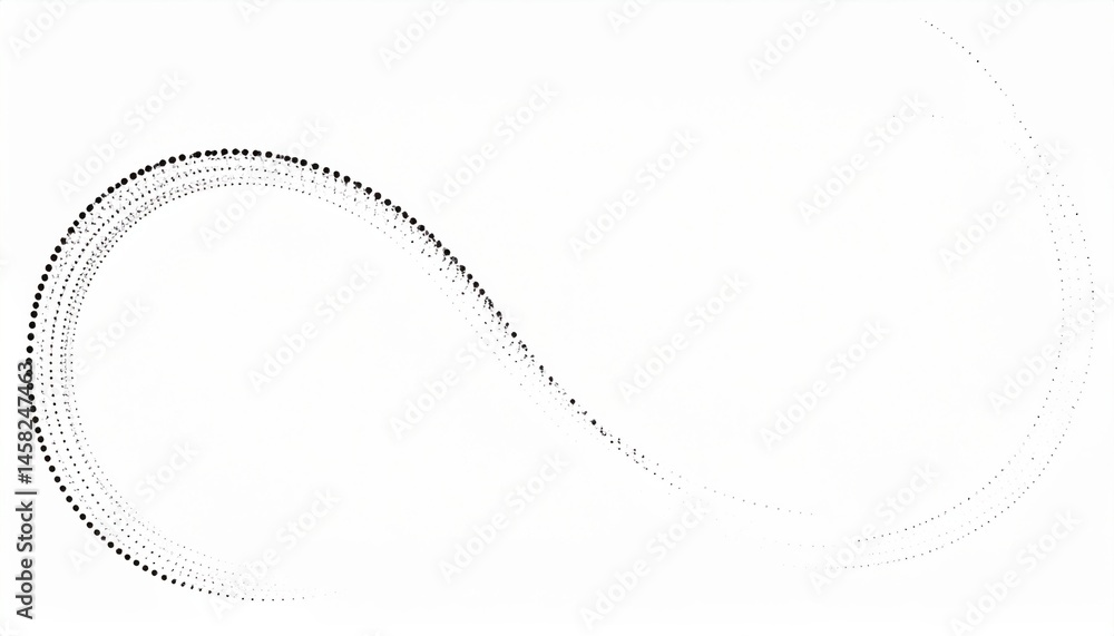 Poster dynamic flow of dots abstract art installation gallery space contemporary environment aerial view cr