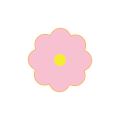 Stylized Flowers logo icon symbol template  design