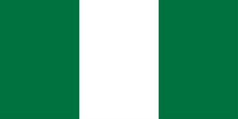 Flag Nigeria, in official colors and correct proportions. Poster