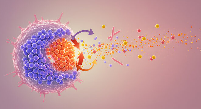Enteroendocrine Cell Releasing Gut Hormones &ndash; Gastrointestinal Signaling Illustration