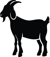 goat on white background