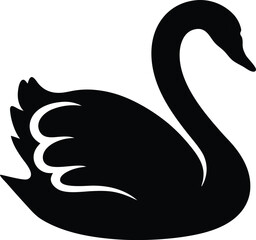 black swan vector